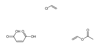 聚(氯乙烯-co-乙酸乙烯酯-co-马来酸)结构式