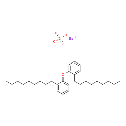 α-磺基-ω-壬基苯氧基聚氧乙烯基醚钠盐结构式