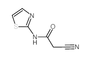 2-氰基-N-噻唑-2-乙酰胺结构式