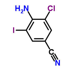 4-Amino-3-chloro-5-iodobenzonitrile Structure