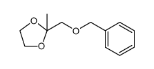 1,3-Dioxolane, 2-methyl-2-[(phenylmethoxy)methyl]结构式