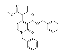 benzyl 1-benzyl-4-(1-ethoxy-1-oxobutan-2-yl)-2-oxo-1,2-dihydropyridine-3-carboxylate Structure