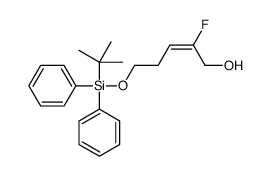 5-[tert-butyl(diphenyl)silyl]oxy-2-fluoropent-2-en-1-ol结构式