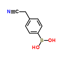 4-腈甲基苯硼酸结构式