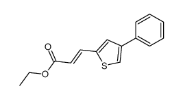ethyl 3-(4-phenylthiophen-2-yl)prop-2-enoate结构式