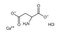 calcium,(2S)-2-aminobutanedioate,hydrochloride Structure