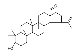 (3α)-3-Hydroxylup-20(29)-en-28-al Structure