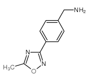 4-(5-甲基-1,2,4-恶二唑-3-基)苄胺结构式