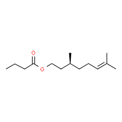 (S)-3,7-Dimethyloct-6-enyl butyrate结构式