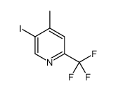 5-碘-4-甲基-2-(三氟甲基)吡啶结构式