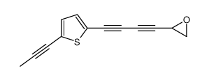 2-[4-(5-prop-1-ynylthiophen-2-yl)buta-1,3-diynyl]oxirane Structure