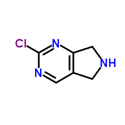 2-氯-6,7-二氢-5H-吡咯并[3,4-d]嘧啶结构式