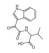 2-[[2-(1H-indol-3-yl)-2-oxoacetyl]amino]-3-methylbutanoic acid Structure