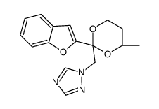 1-[[(2R,4R)-2-(1-benzofuran-2-yl)-4-methyl-1,3-dioxan-2-yl]methyl]-1,2,4-triazole Structure