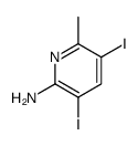 3,5-diiodo-6-methylpyridin-2-amine Structure