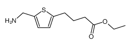 4-(5-aminomethyl-[2]thienyl)-butyric acid ethyl ester Structure