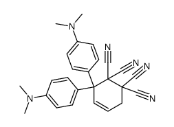3,3-Bis-(4-dimethylamino-phenyl)-cyclohex-4-ene-1,1,2,2-tetracarbonitrile Structure