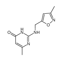 6-methyl-2-[(3-methylisoxazol-5-yl)methylamino]-3h-pyrimidin-4-one结构式
