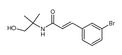(E)-3-bromo-N-(2-hydroxy-1,1-dimethylethyl) cinnamamide结构式