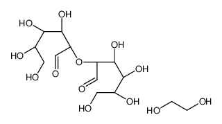 ethane-1,2-diol,(2R,3S,4R,5R)-3,4,5,6-tetrahydroxy-2-[(2R,3S,4R,5R)-3,4,5,6-tetrahydroxy-1-oxohexan-2-yl]oxyhexanal结构式