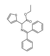 ethyl 2-((diphenylmethylene)amino)-2-(thiophen-2-yl)acetate Structure