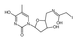 5-脱氧-5-[(碘乙酰基)氨基]-胸腺嘧啶脱氧核苷结构式