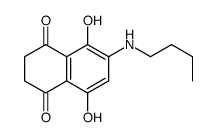 6-(butylamino)-5,8-dihydroxy-2,3-dihydronaphthalene-1,4-dione结构式