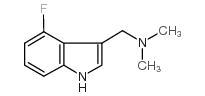 1-(4-fluoro-1H-indol-3-yl)-N,N-dimethylmethanamine Structure