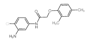 N-(3-Amino-4-chlorophenyl)-2-(2,4-dimethylphenoxy) acetamide结构式