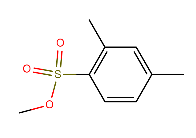 2,4-二甲基苯磺酸甲酯结构式