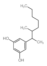1,3-Benzenediol,5-(1,2-dimethylheptyl)- structure