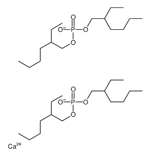 calcium,bis(2-ethylhexyl) phosphate Structure