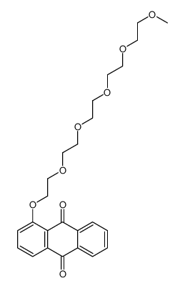 1-[2-[2-[2-[2-(2-methoxyethoxy)ethoxy]ethoxy]ethoxy]ethoxy]anthracene-9,10-dione Structure