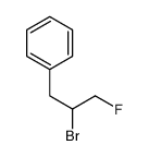 (2-bromo-3-fluoropropyl)benzene Structure