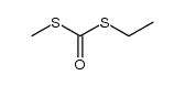 S-Ethyl S'-methyl dithiocarbonate Structure