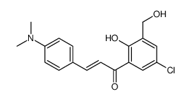 (E)-1-[5-chloro-2-hydroxy-3-(hydroxymethyl)phenyl]-3-[4-(dimethylamino)phenyl]prop-2-en-1-one Structure