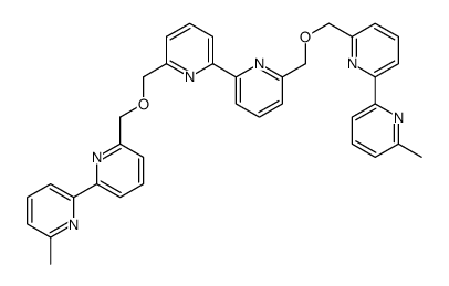 2-methyl-6-[6-[[6-[6-[[6-(6-methylpyridin-2-yl)pyridin-2-yl]methoxymethyl]pyridin-2-yl]pyridin-2-yl]methoxymethyl]pyridin-2-yl]pyridine结构式