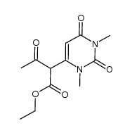 1,3-dimethyluracil-6-(α-acetylacetic acid ethyl ester) Structure