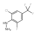 (2-CHLORO-6-FLUORO-4-(TRIFLUOROMETHYL)PHENYL)HYDRAZINE Structure