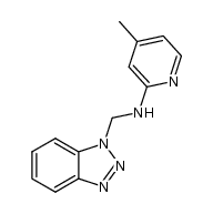 N-((1H-benzo[d][1,2,3]triazol-1-yl)methyl)-4-methylpyridin-2-amine结构式