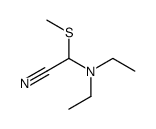 2-(diethylamino)-2-methylsulfanylacetonitrile Structure