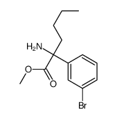 2-氨基-2-(3-溴-苯基)-己酸甲酯结构式