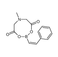 反式-2-苯基乙烯基硼酸甲基亚氨基二乙酸酯结构式