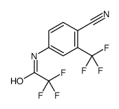 N-[4-Cyano-3-(trifluoromethyl)phenyl]-2,2,2-trifluoroacetamide Structure