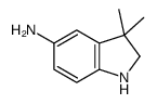 3,3-二甲吲哚啉-5-胺结构式