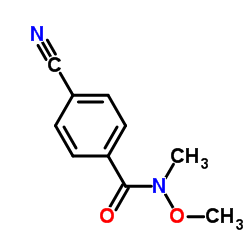 4-Cyano-N-methoxy-N-methylbenzamide Structure