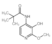 N-(3-羟基-2-甲氧基吡啶-4-基)新戊酰胺结构式