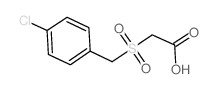 [(4-氯苄基)磺酰基]乙酸结构式