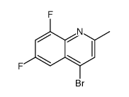 4-溴-6,8-二氟-2-甲基喹啉结构式