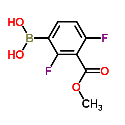 Methyl 3-borono-2,6-difluorobenzoate Structure